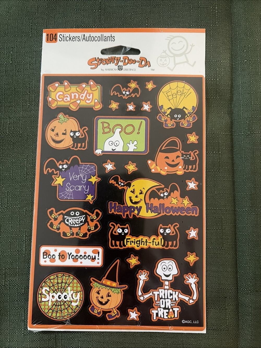 Halloween Stickers 4 Sheets Stickety-Doo-Da American Greetings Scrapbook Crafts
